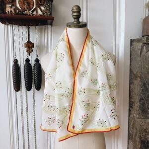 Vintage Vera Neumann Spring Floral Rectangle Scarf